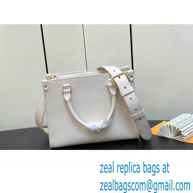 Louis Vuitton Grained calf leather Lock  &  Go Bag M23637 White 2023